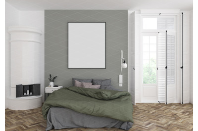 Interior scene - artwork background - frame mockup