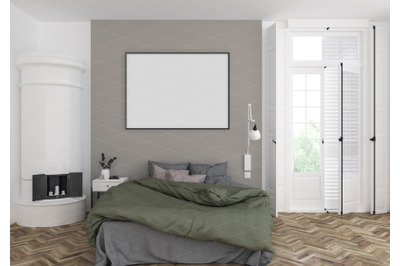 Interior scene - artwork background - frame mockup