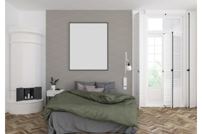 Interior scene - artwork background - frame mockup