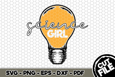 Science Girl SVG Cut File 135