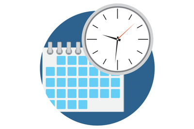 Business time icon vector