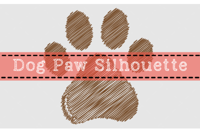 Dog Paw Silhouette Design