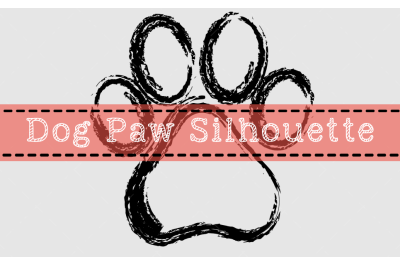 Dog Paw Silhouette Design
