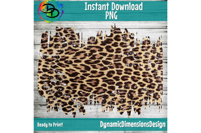 Distressed Leopard Sublimation, Leopard png, Leopard printable, Leopar