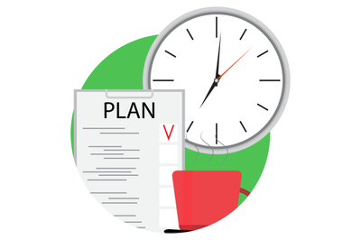 Write business plan icon vector