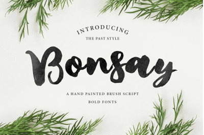 Bonsay Brush Fonts