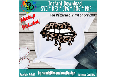 Dripping Lips, Leopard Lips, Leopard Lips Sublimation, Leopard Lips PN