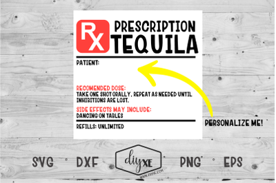 Prescription Tequila Labels