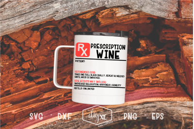 Prescription Wine Label