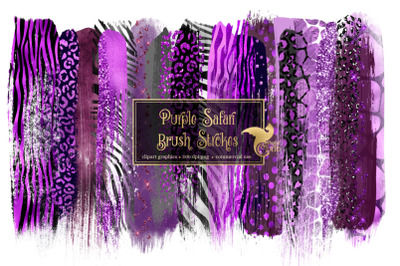 Purple Safari Brush Strokes