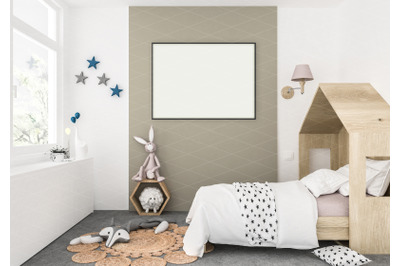 Interior scene - artwork background - frame mockup