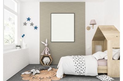 Interior scene - artwork background - frame mockup