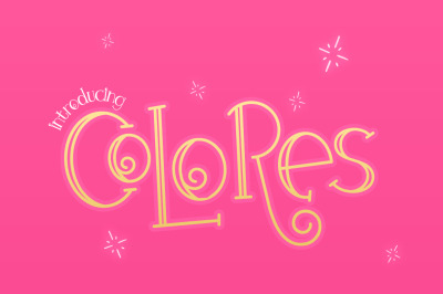 Colores Font Duo (Curly Fonts, Swirly Fonts, Kooky Fonts)