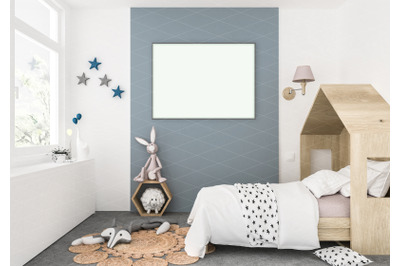 Interior scene - artwork background - frame mockup