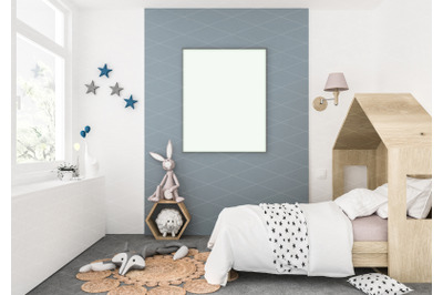 Interior scene - artwork background - frame mockup