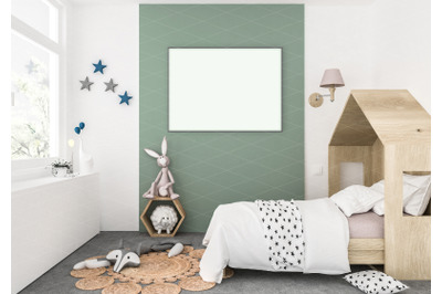 Interior scene - artwork background - frame mockup