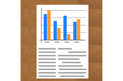 Infographic document vector