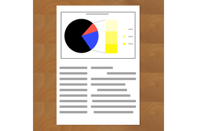 Financial data pie chart