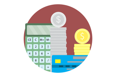 Count money capital icon vector