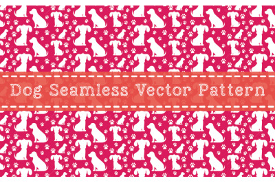 Dog Seamless Vector Pattern Design