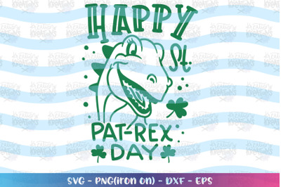 St. Patrick&#039;s Day svg Dinosaur T-rex cute