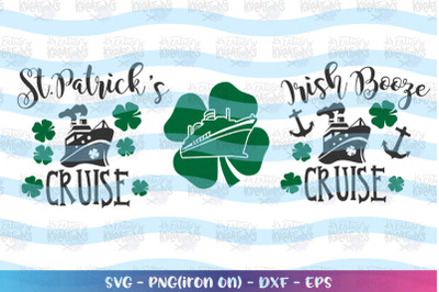 St. Patrick&#039;s Day svg  Cruise Ship shamrock