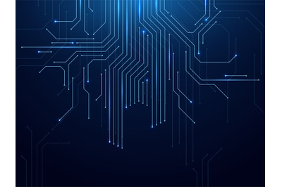 Circuit board. Abstract futuristic technology processing high tech ele