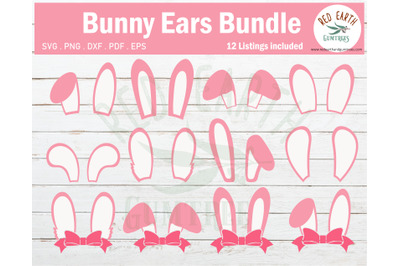 Easter bunny ears bundle SVG Easter rabbit ears bundle SVG,EPS,PDF,DXF