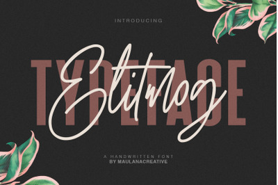 Elitmog Signature Font