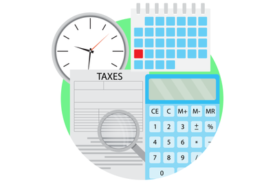 Tax analysis vector icon