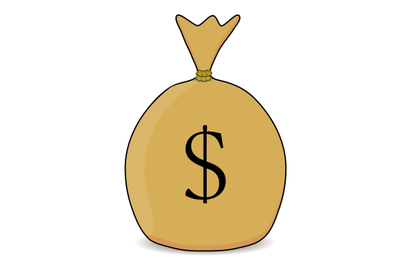 Sack of money vector