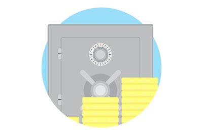 Safe money vector icon