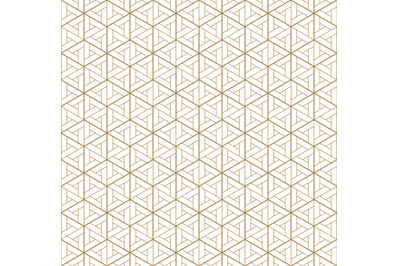 Seamless japanese pattern shoji kumiko in golden.Diamonds grid.
