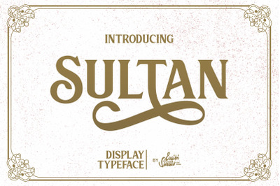 Sultan - Typeface Font