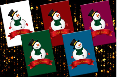 Christmas, Snowman, Christmas Cards, Cards Printables