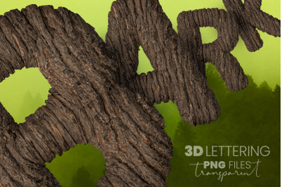 Bark 3D Lettering