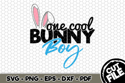 One Cool Bunny Boy SVG Cut File 181