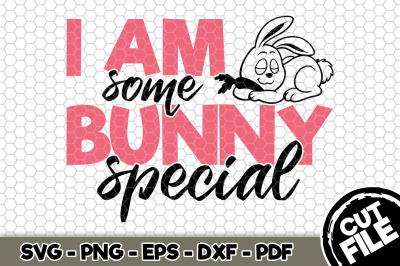 I Am Some Bunny Special SVG Cut File n183