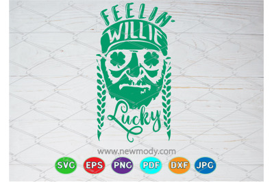 Feelin Willie Lucky SVG - St. Patrick&#039;s Day SVG