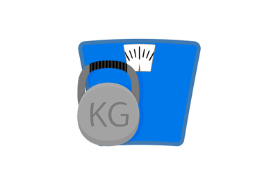 Sport concept icon. Workout and weighting conceptual, vector illustrat