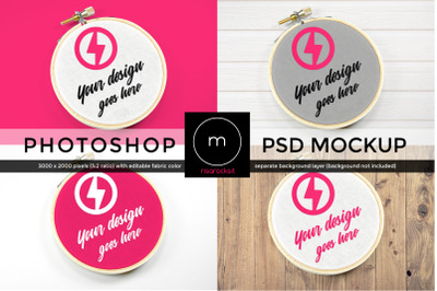 Embroidery Hoop | Photoshop Mock Up