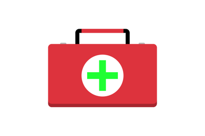 First aid kit vector