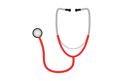 Stethoscope flat vector