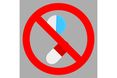 Ban tablet icon flat