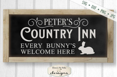 Peters Country Inn - Easter - Bunny - SVG