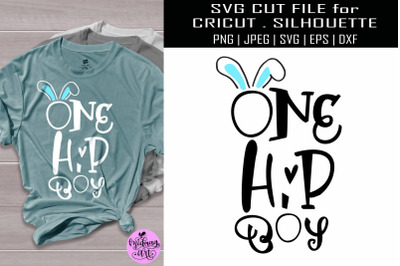 One hip boy svg, easter boy shirt svg