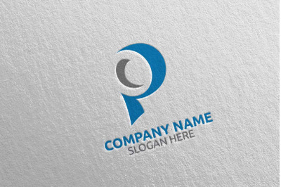 Letter P Logo Design 6