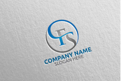 Letter F, S, FS Logo Design 14