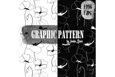 Graphic pattern flowers 2