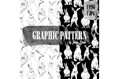 Graphic pattern hare